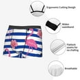 thumbnail image 6 of Balery Pink Flamingo Men's Boxer Briefs, Soft and Breathable Cotton Underwear with nylon Waistband-Medium, 6 of 9