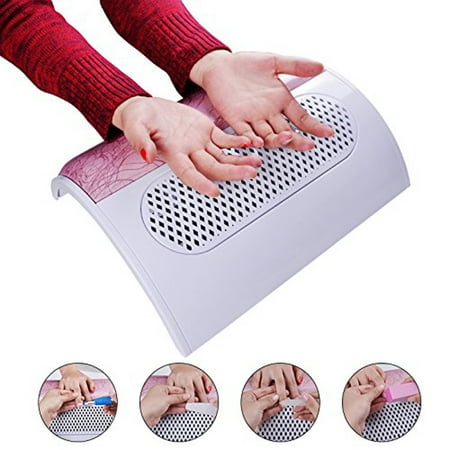110V Nail Dust Collector Art Suction Manicure Machine 3 Fans Powerful Strong Power Nail Dryer Tool with 3 Dust Collecting
