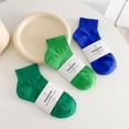 thumbnail image 3 of Eoperou 1 Pair Women Socks Solid Color Stretchy Spring Summer Sweat-absorbing Elastic Opening Socks for Sports, 3 of 8