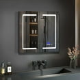 thumbnail image 6 of Lexora Bracciano 36 in. W x 28 in. H Surface-Mount LED Mirror Medicine Cabinet with Defogger, 6 of 10
