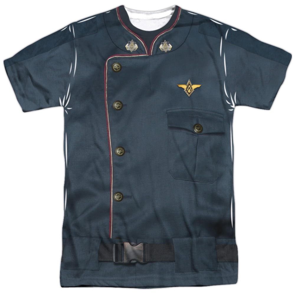 Battlestar Galactica Button-up Long Sleeve Mens xL Work Shirt 15 yr old 