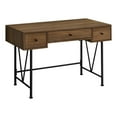thumbnail image 3 of Monarch Specialties Computer Desk, Home Office, Laptop, Storage Drawers, 48"l, Work, Metal, Laminate, Walnut, Black, Transitional, 3 of 4
