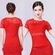 thumbnail image 4 of Blusa de Manga Corta para Mujer, de Salón La, Tango, para s - Rojo, L Rojo l Sunnimix Vestido de baile, 4 of 8