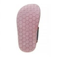 thumbnail image 7 of Laura Ashley Toddler Flat Sandals Comfort Footbed Slippers Adjustable Slides Slip, Pink, 6, 7 of 7