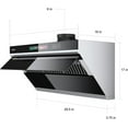 thumbnail image 6 of 30 inch Under Cabinet Range Hood, 900 CFM Kitchen Hood with Voice/Gesture/Touch Control,Ducted/Ductless Convertible Stainless Steel Range Hood, 4 Speed Exhaust Fan,Adjustable Lights, 6 of 9