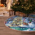 thumbnail image 5 of Rateoe Christmas Tree Pattern Christmas Tree Skirt with Ties , Christmas Tree Decorations, Farmhouse Christmas Decor Xmas Holiday Decorations-30", 5 of 6