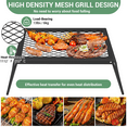 thumbnail image 4 of Campfire Grill – Swivel Heavy Duty Steel Grate – Bakelite Handle – Portable Over-Fire Grill – Includes Carry Bag – Outdoor Open Flame Cooking, 4 of 8