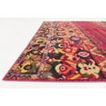 thumbnail image 3 of Unique Loom Gardenia Medici Rug Red/Puce 8' Square Floral Bohemian Perfect For Dining Room Living Room Bed Room, 3 of 6