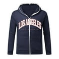 thumbnail image 5 of adviicd Men Hoodie Sweatshirts Zip Front Long Sleeve Lightweight Tops Dark Blue,L, 5 of 5