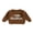Brown, variant on Newborn Baby Boy Little Brother Outfits Spring Fall Winter Sweater Long Sleeve Crew Neck Letter Embroidery Knit Tops Clothes