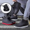 thumbnail image 3 of Botas de lluvia de moda para hombres con cubierta de algodón desmontable zapatos suaves y cómodos botas cortas antideslizantes, 3 of 5
