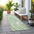 thumbnail image 6 of Addison Rugs Chantille Indoor/Outdoor Transitional Swirls Aloe Washable Runner Rug, 2'3" x 7'6", 6 of 6