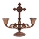 thumbnail image 2 of Candelabro religioso de dos brazos, base de aleación de zinc, pilar, candelabro, centro de mesa, rojo, 2 of 8