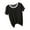 Black, variant on Summer T-shirts for Women Girls Basic Womens T-shirt Solid Color Crew Neck Tees with Short Sleeves Casual Daily Essentials Summer Beach Party Plus Size