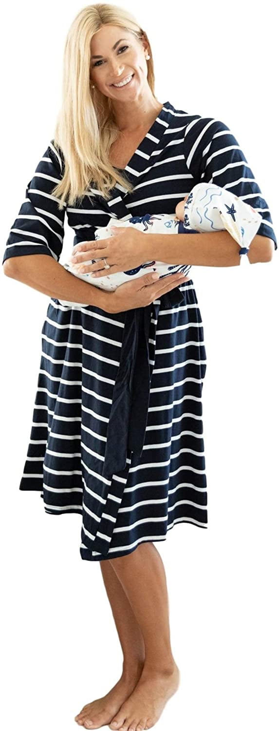 Baby Be Mine Maternity Mommy & Me Delivery Robe with Matching Baby