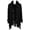 Black, variant on Women Shawl Wrap Cardigan Faux Fur Collar Poncho Cape Sweater Tassels Knit Coat
