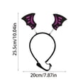 thumbnail image 2 of Pet Halloween Headband, Glitter Purple Bat Wing Decor, 1 Pack Adjustable Safety Headwear for Cats Dogs, Halloween Party Costume Accessory for Pet Holiday Themed Dress Up Cosplay Photo Prop, 2 of 5