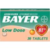 Bayer Chewable Low Dose Baby Aspirin 81mg for Adults Orange 36 Ct 4 Pk | Low Dose Aspirin | NSAIDS Pain Reliever Anti Inflammatory | Heart Pain Relief | Travel Aspirin