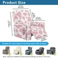 thumbnail image 7 of Xoenoiee Pink Cow Print Recliner Chair Covers 4-Pieces Recliner Covers Stretch 1 Seat Reclining Chair Cover Washable Lazyboy Recliner Covers Furniture Protector for Living Room, 7 of 7