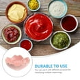 thumbnail image 4 of Juego de utensilios de cerámica, cuencos para salsas para ensaladas con vinagre, platos de aperitivos con flores aptos para microondas con diseños elegantes, 4 of 8