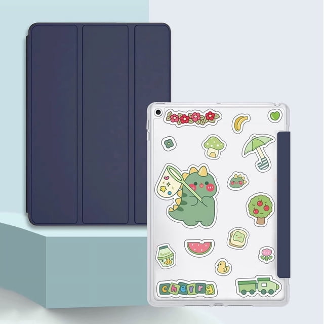 Tablet Cover For iPad Mini 2 3 4 5 6 Leather Smart Folio Case For ipad mini4 A1538 mini5 A2124 mini6 A2568 Protective Cases capa Navy(A5 Sticker) iPad Mini 5 2019