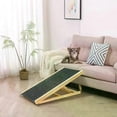thumbnail image 4 of Wooden Dog Ramp 2 Tier Height Adjustable Pet Cat Ladder Foldable for Car, 4 of 5