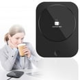 thumbnail image 1 of Mug Warmer, USB Cup Warmer Plate Automatic Thermostat Mug Heater,Multifuntional Cup Warmer Coffee Cup Heating Pad with 3 Temperature Setting Small Cup Heater Suitable for Desk Use(Black), 1 of 8
