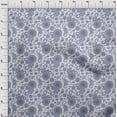 thumbnail image 4 of oneOone Polyester Spandex White Fabric Asian Paisley Craft Projects Decor Fabric Printed By The Yard 56 Inch Wide, 4 of 4