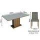 thumbnail image 4 of Juego de Comedor Mesa de Tablero de Madera 6 Sillas Marrón/Gris/Plata Hanna Madesa, 4 of 7