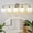 Nickel, variant on Deyidn 3 Light Gold Bathroom Vanity Light with White Globe Glass Shade Modern Bathroom Wall E12 Bulb
