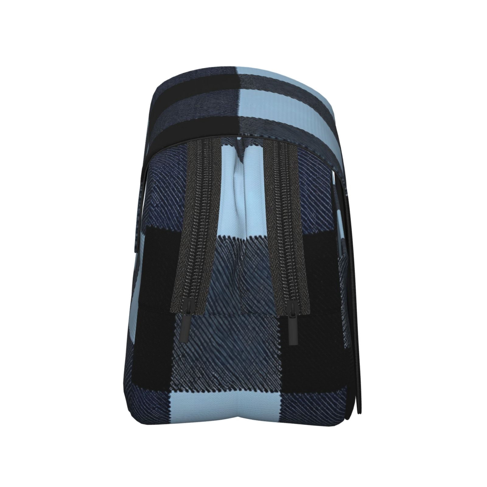 Large-Capacity Flip-Top Double-Layer Pencil Case, Multi-Functional Pocket Pen Case, Durable Stationery Organizer Midnightblue Buffalo Plaid Check Tartan Scotland_2