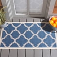 thumbnail image 3 of Safavieh Courtyard Becky Geometric Indoor/Outdoor Area Rug, Blue/Beige, 2' x 3'7", 3 of 16
