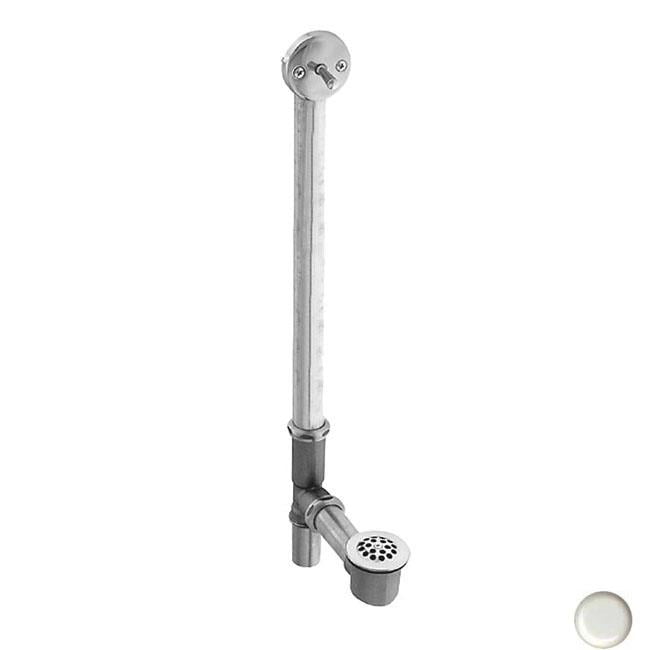 Westbrass D323-26 14-Inch 20 Gauge Brass Trip Lever Bath Waste and Overflow with Grid