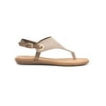 thumbnail image 2 of WHITE MOUNTAIN Womens Beige Comfort Adjustable Strap Cushioned London Slip On Thong Sandals Shoes 8 M, 2 of 3