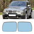 thumbnail image 4 of Vidrio de repuesto para espejo retrovisor, espejo de puerta izquierda derecha para automóvil, vidrio calentado azul para E53 X5 99-06, 4 of 5