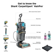 Shark CarpetXpert Hair Pro with Stain Striker Upright Carpet & Area Rug Cleaner, Upholstery, Pet Friendly, Carpet Shampooer, 4 Tools, EX301 Copper