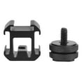 thumbnail image 4 of Adaptador de Montaje de Zapata para cámara, conector Triple de 3 Cabezales para Luz de Vídeo LED DE MICRÓFONO, Base Universal para Caparas Con Zapata, 4 of 7
