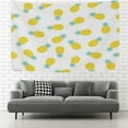 thumbnail image 2 of FREEAMG Tapestry Wall Hanging Cute Fruits Yellow Pineapple Tapestry Decorative Wall Tapestries Wall Art Wall&nbsp;Blanket&nbsp;Bedding Tapestry for Bedroom Living Room Dorm Home Decor 80"x60", 2 of 7