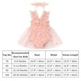 thumbnail image 4 of IBTOM CASTLE Newborn Baby Girl 1st Birthday Outfit Butterfly Lace Tulle Romper Dress with Headband Cake Smash Photo Shoot, 4 of 8