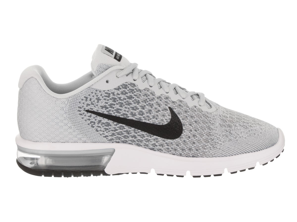 Nike Men's Air Sequent 2 Running Shoes - White/Grey - 9.5 - Walmart.com