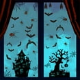thumbnail image 2 of Uutvmp Halloween Town Life Wall Decal Halloween Haunted House Wall Decals Witch Bats Wall Decals Removable Peel and Stick Wall Stickers for Bathroom Window Door Clings Party Decor, 2 of 4