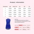 thumbnail image 5 of Raenseen Kids Girls Lyrical Dance Dress High Low Mesh Tutu Sparkly Gymnastics Leotard Figure Skating Dress Navy Blue 14, 5 of 5