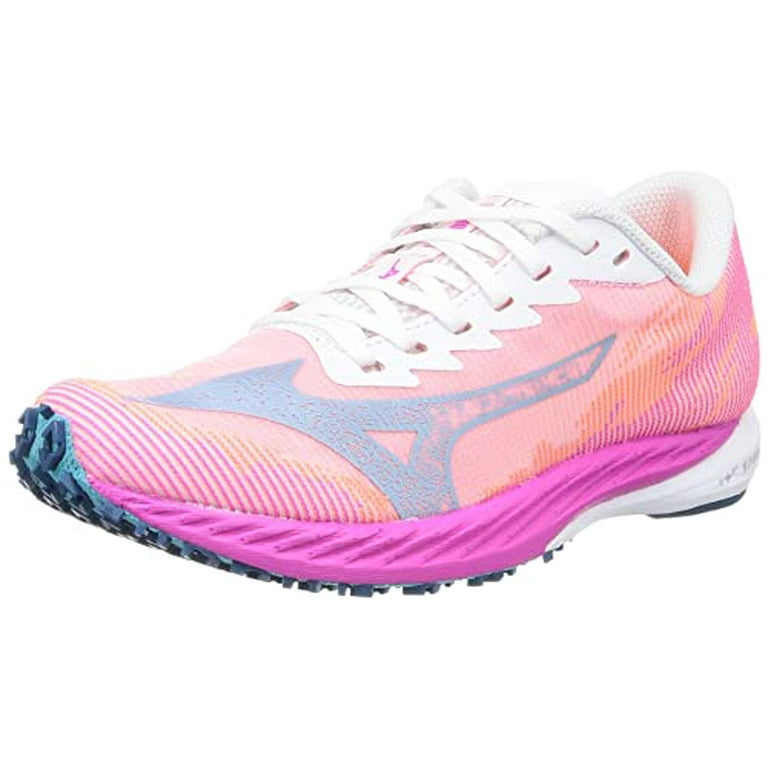 [Mizuno] Running shoes Wave Duel 3 club activities competitions lightweight  short distance track and field spike track Orange × Blue Green × Pink 22.5 