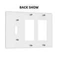 thumbnail image 2 of Game Neon Cyberpunk Style Switch Cover Decorative Wall Plate 3-Gang 2-Decor 1-Toggle Standard Size, 2 of 5