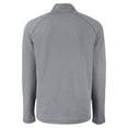 thumbnail image 3 of Men's Cutter & Buck Heather Gray Boston Red Sox Peshastin Eco Fleece Recycled Raglan Full-Zip Jacket, 3 of 3