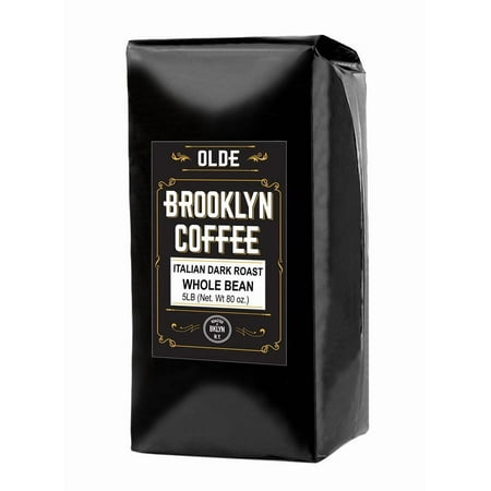 ITALIAN Dark Roast Whole bean ? 5 LB Extra Strong Coffee - The World?s Strongest Coffee Beans | Classic Black Coffee, Breakfast, House Gourmet, Italian Espresso- Roasted in New York