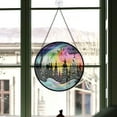 thumbnail image 3 of Holiday Gift - Sunset Christmas Stained Glass Hanging Ornament - Durable Glossy Tree Decor, Xmas Gift for Family & Friends, 2025 Edition, 3 of 3