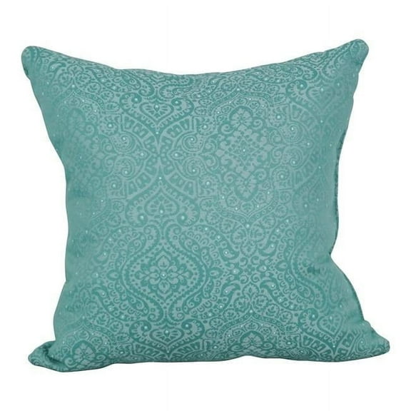 Blazing Needles 9910-S1-ID-112 17 in. Jacquard Throw Pillows with Inserts, Mabul Seaglass