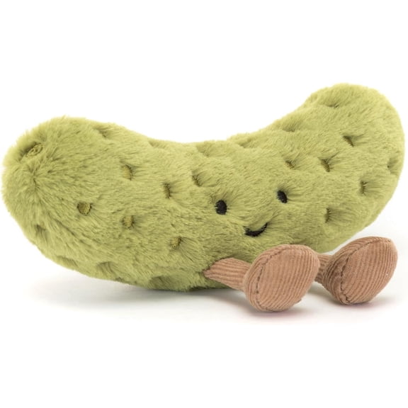 Jellycat Amuseables Pickle Stuffed Toy, 6 inches - Vegetable Plush - Fun Gift Idea