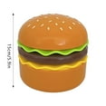 thumbnail image 4 of Lámpara de escritorio LED recargable con forma de hamburguesa y sacapuntas. Luz blanca cálida. Lámpara decorativa para el dormitorio, el estudio o la mesita de noche, 4 of 8